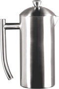 Frieling Double-Wall Stainless Steel Coffee Press - 17 oz - Insulated French Press Coffee Maker for Camping & Travel - Non Plastic Design