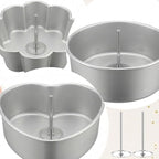 6 Pcs Cake Heating Core for Baking Stainless Steel Heating Rod Cake Strips for Even Baking 2.76 Inch Silver Bakings Nails Cakes Stick Supplies for Decorating Supplies Bake Tools Accessories