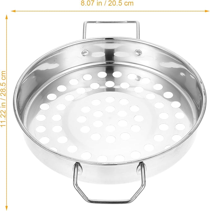 Stainless Steel Large Hole Colander for Shrimp Pasta & Vegetables - Mesh Strainer with Comfortable Grip for Kitchen Use
