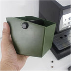 Coffee Knock Box Grounds Container ABS Bucket Anti Slip Powder Beveled Residue Barista Accessories Maker Tools(Black)