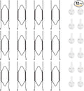 Bilillo 12 Pack Plate Hangers for The Wall, Suitable for 6''-8'' Decorative Plate,Invisible Heavy Duty Wire Plate Holder with Wall Hooks, Plate Hangers for Displaying Plates, Platter, Dish (Black)