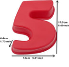 9 Pieces Middle Size Silicon Number Cake Moulds Silicone Cake Mold (6 inch)