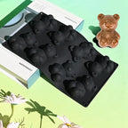 3D Silicone Mold Bear, Mousse Cake Baking Molds, Fondant Mould for Baking Cake, French Dessert Mould for Pastry Chocolate, Soap and Ice Cream (B_ Bear)