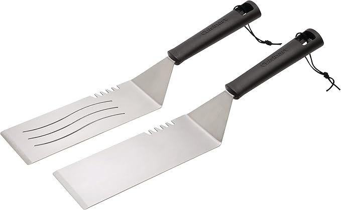 Cuisinart CGS-1312 12-Piece Tool Set, Outdoor Griddle Accessories-Spatula, Tongs, Scraper, Melting Dome, Squirt Bottle, Silicone Egg Ring
