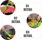 VALICLUD Silicone Kitchen Cooking Utensils Set 5pcs Heat Resistant Non-stick Baking Tools Green Household Cooking Gadgets for Home Use