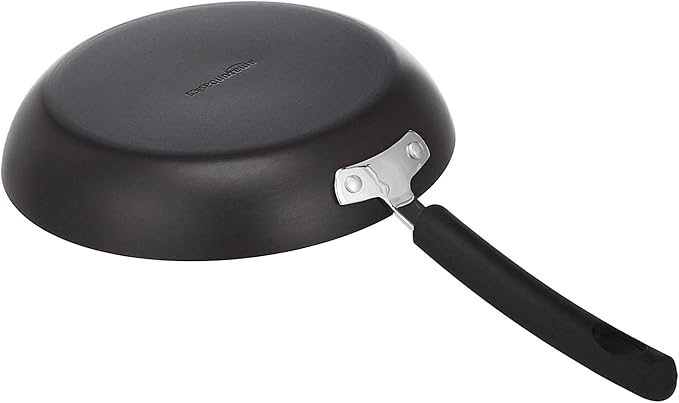 Amazon Basics Hard Anodized Non-Stick 12-Piece Cookware Set, Pots, Pans and Utensils, Black