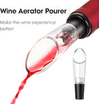 Beneno Multifunctional Wine Bottle Opener Gift Set - Wing Corkscrew, Foil Cutter, Vacuum Stopper & Aerator Pourer, Perfect for Wine Lovers Man Woman, Purple Set
