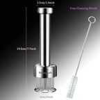 Meat Tenderizer Tool, with 21 Needles Retractable Safety Guard, 304 Stainless Steel,for Tenderizing Beef,Steak, Chicken, Turkey, Dishwasher Safe