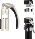 Imbibe & Indulge - Champagne Opener Tool and 2 Sparkling Wine Stopper - Zinc Alloy Champagne Opener, Ergonomic Lever Design + 2 Airtight Stoppers - Sparkling Wine Bottle Stopper, Champagne Accessories