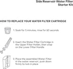 Starter Kit Replacement 2.0 Coffee Maker - for Keurig Parts Includes Side Reservoir Filter Holder and 1 Pack Water Filter Cartridges (Clear)