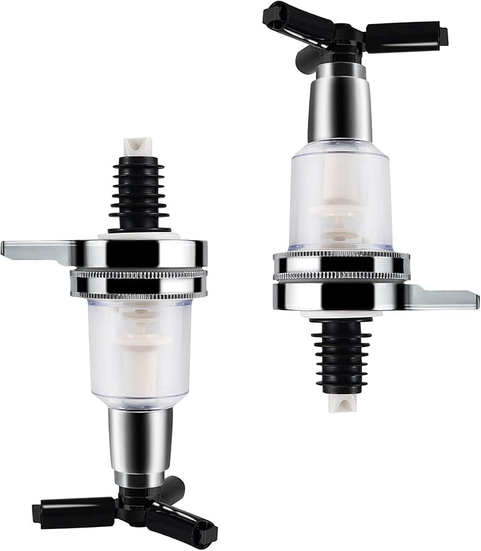 Optic Liquor Dispenser 1.5oz 45ml Bar Tool for Wine, Cocktails, and Liquor, Drink Pourer Bartending Tool，Perfect for Pouring and Measuring Spirits at Home or Pubs, Set of 2