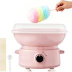Cotton Candy Machine for Kids & Family, Mini Cotton Candy Maker with 10 Sticks & Sugar Scoop, Home Birthday Family Party Christmas Gift