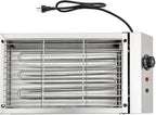 Electric Grill Griddle, Commercial Electric Indoor BBQ Grill with Temperature Control to 572°F, Removable Grill and Griddle Plates, Portable Stainless Steel Barbecue Oven Grill
