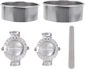 SOLUSTRE Dumpling Maker Set Stainless Steel Dumpling Molds Stuffing Spoon Cutter 5pcs Kitchen Gadget Set and Cooking