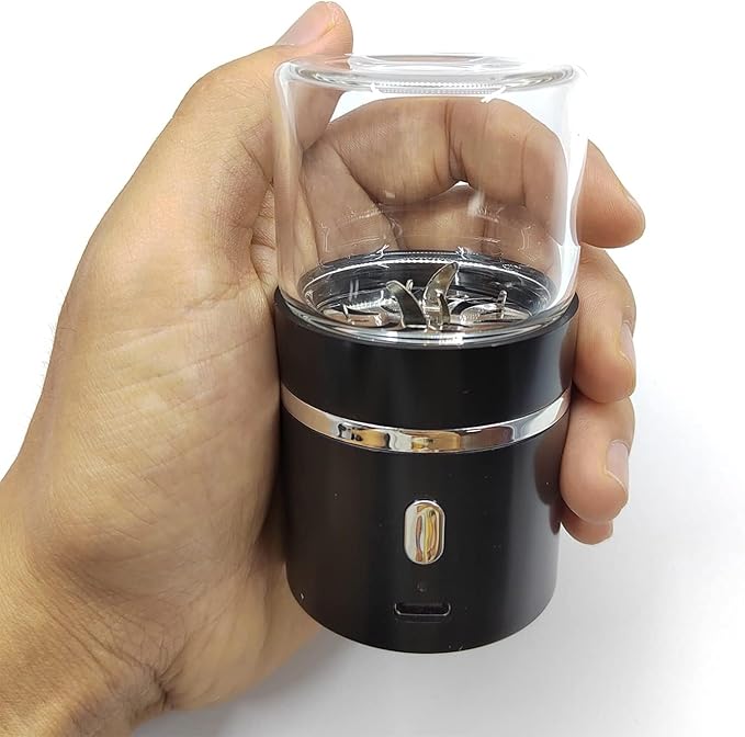 Upgraded Mini Electric Grinder Spice Smart Herb 400 mAh with 50ml Jar,Easy to Carry(Grinder)