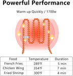 Electric Deep Fryer 10L/10.5QT Stainless Steel Single Tank Commercial Fryer with Basket, 1700W 110V Countertop Deep Fryer for Home Kitchen and Restaurant Use with Oil Thermometer & Temperature Control