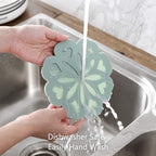 Set of 4 Silicone Trivet Mat - Hot Pot Holder Hot Pads for Table & Countertop - Trivet for Hot Dishes - Non-Slip & Heat Resistant Modern Kitchen Hot Pads for Pots & Pans, Grey
