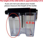 (2 pack) 162416-000-000 silicone tube Milk Frothing silicone Pipe Tube Compatible with Mr Coffee BVMC-ECMP1000 BVMC-ECMP1000RB BVMC-ECMP1102 Coffee Maker Milk foam straw