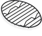 Oval Roasting Rack with Integrated Feet, Non-Stick Coating, Baking Rack Easy to Clean for Cooking, Roasting, Drying, Grilling 10 * 6.5'' inches Black