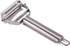 Vegetable Peeler，Stainless Steel 2 in 1 Julienne Vegetable Peeler Perfect for Carrot Potato Melon Gadget Vegetable Fruit (Silver)