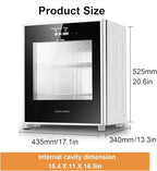 40L Bread Proofer, Kitchen Dough Yogurt Bread Proofing Box with Adjustable Temperature, Removable Electric Dough Proofer, Timing and Humidity Control for Even Fermentation
