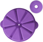 SHEbaking Scone Pan Silicone Triangle Cake Mold for Baking Nonstick Cornbread Pan 8 Cavity Pie Silicone Mold Perfect for Brownies, Muffin, Cupcake, Soap, polenta, or biscuits (Light Purple)