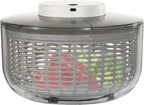 Electric Salad Spinner, Fruit Vegetable Washer Dryer Large 6L Capacity, 6W Multi-Use Lettuce Spinner, Vegetable Dehydrator, for Greens, Herbs, Berries, Vegetables and Fruits
