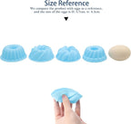 Tongjude 48 Pieces Donut Mold, 2.75" Diameter 0.98" Deep Mini Reusable Baking Cups, Non-Stick, 4 Shape Silicone Molds, Heat Resistant Bakeware for Bagel, Muffin, Jello and Cake Baking