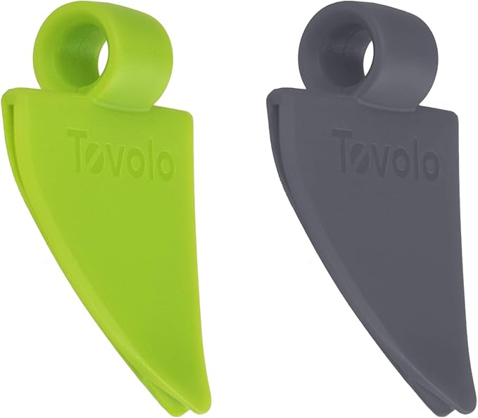 Tovolo Knife Cleaner, One, Charcoal/Spring Green