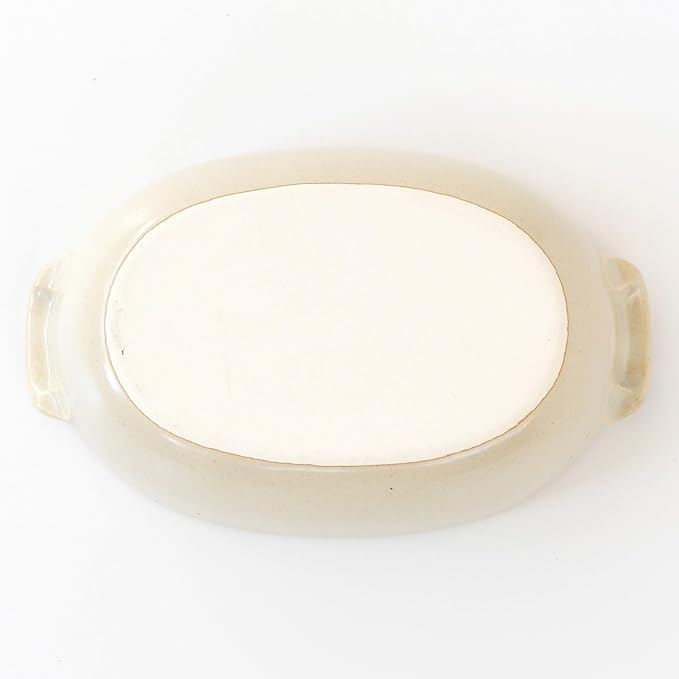 Banko Ware Au Gratin Dish, Small, For One Person Diameter Approx. 7.5 inches (19 cm), Heat Resistant, Ceramic, Oven Safe, Direct Fire, Microwave Safe, Dishwasher Safe, Beige, Made in Japan