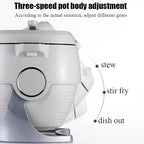Automatic Cooking Machine, 6L Auto Cooking Wok Fried Rice Machine,One-Click Smart Start, 360 ° Automatic Rotation, for Stir Frying,Stewing,Cooking,220V2000W
