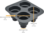 Chicago Metallic Mini Multi-Tier Round Cake Pan, Makes 4 Individual 3-Tier Celebration Cakes, Professional Grade Non-Stick Bakeware for Weddings, Showers, Parties (Pack of 3)
