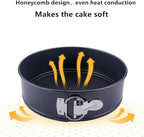 Springform Pan, 3PCS 7,8,9 Inch Cheesecake Pans with Removable Bottom, Non-stick Spring Form Pan for Cheesecake