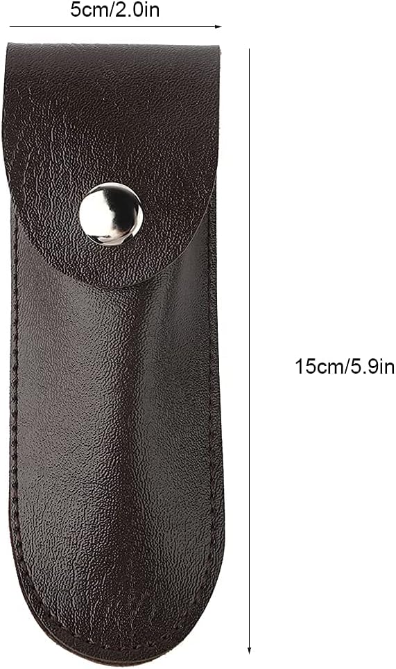 2Pcs Bottle Opener Leather Case, PU Professional Wine Opener Leather Bag Bartender Essentials Wine Tool for Bar Restaurant Home