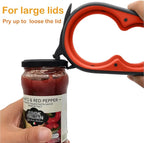 Otstar Latest Jar Opener for Seniors with Arthritis, Weak Hands, Multi-function Bottle Opener with Non Slip Rubber Jar Opener Gripper Pad and Corkscrew Wine Opener