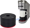 Elevate Anti-Splash Cup Riser Accessory for most Keurig K-cup, Cuisinart Single Serve, and other Coffee Makers, Adjustable for Cup Size and Drip Tray Type (Black with Red Base)
