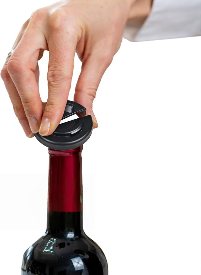 Utoolmart 420 Stainless Steel Wine Bottle Cutter - Wine Opener for Wine Bottles - Wine Bottle Opener Neck Label Remover-Wine Top Seal Cutter (Black)