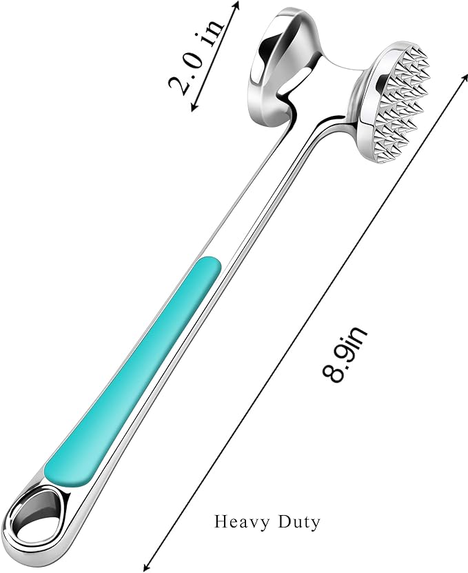 Meat Tenderizer Kitchen Mallet Hammer Tool Manual Pounder For Tenderizing Chicken Steak Beef Poultry