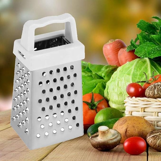 Multifunctional 4 Sides Grater Slicer Stainless Steel Handheld Potatoes Grater Mini Vegetable Cutter Kitchen Accessories Handheld Mini Cutter Peeling, Grating & Slicing Tools