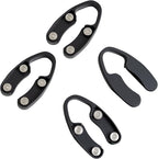 OHMAXHO 4 Pack Wine Foil Cutter for Wine Bottles, 4 Stainless Blades Wine Bottle Foil Cutter Tool, Effortless Wine Seal Cutter Foil Remover, Black Wine Opener Accessory for Wine Lovers