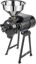 Grain Mill Grinder, 1500W Electric Grinder Mill Machine, Dry Feed Flour Grain Grinders Machine with Adjustable Input Material Speed & Adjustable Output Thickness for Grinding Various Dry Items
