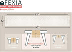 FEXIA Boho Table Runner with Tassels 90 Inches Long for Home Decor Macrame Room Decor Farmhouse Rustic Table Runners for Dining Bedroom Bridal Shower (12x90 Inches)