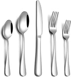 20 Piece Stainless Steel Silverware Set for 4 – Flatware Cutlery Set