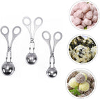 Stainless Steel Meatball Maker 3-Piece Set Kitchen Gadget Meatball Scoop Tool for Easy Food Preparation for Home Cooking and Fish Ball Making