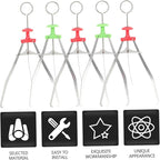 5pcs Anti-Scald Bowl Gripper Clip Set Heat Resistant Metal Hot Plate Lifter Kitchen Cooking Tool for Safe Serving and Handling of Hot Dishes Random Color