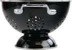 Calypso Basics by Reston Lloyd Powder Coated Enameled Colander, 5 Quart, Black