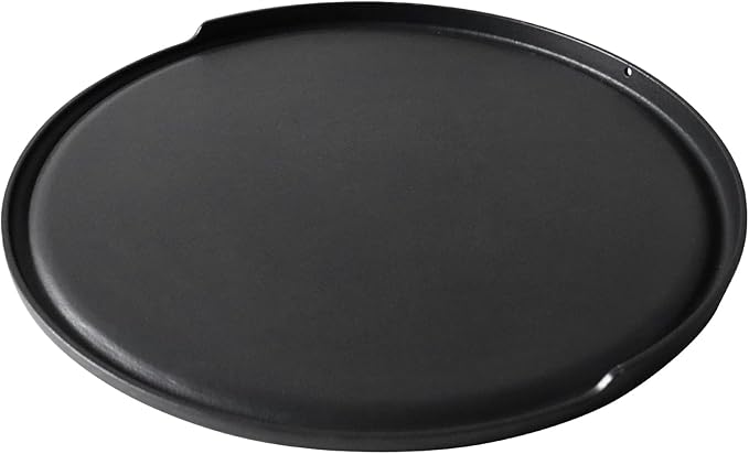 2-in-1 Cast Iron Griddle for Oklahoma Joe's 7577447P04 Charcoal Grill, 18 inch Non-stick Griddle Pan for Outdoor Weber, Nexgrill, Kamado, Big Green Egg 18 & 22 inch Charcoal Kettle Grill Accessories