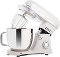 Kitchen in the box Stand Mixer - 6.5 Quart Mixing Bowl with Handle, 900 Watt Heavy Bread Dough Standing Mixers Tilt-head with Dough Hook, Whisk, Flat Beater and Splash Guard (Cream)