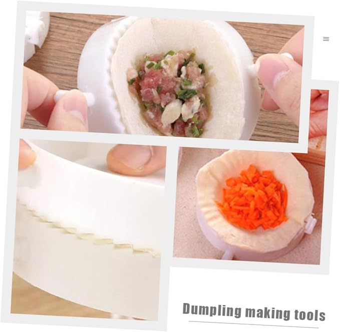 20pcs Dumpling Maker Molds 7cm Diameter Pp Plastic Dumplings Press Kitchen Gadget for Homemade Cooking Tools
