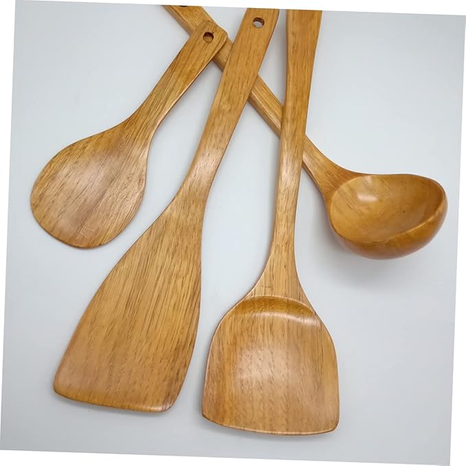 PRETYZOOM 1Set Utensil Set Kitchen Tools for Cooking Odorless for Non Stick Cookware Includes Spatula Spoon Turner and Ladle for Family